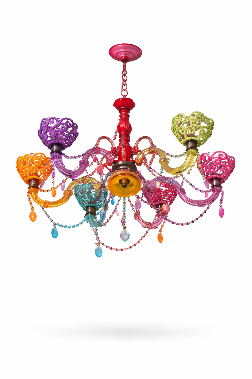 Multi-Colored Chandelier