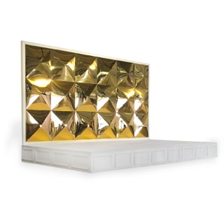 Backdrop Gold Geometric Shapes
