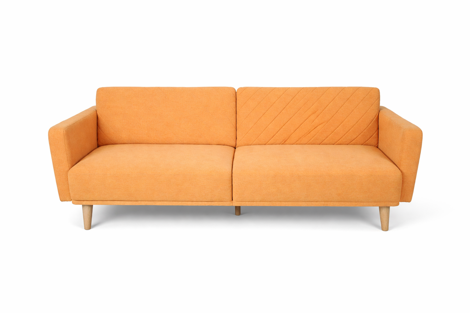 Orange Velvet Couch