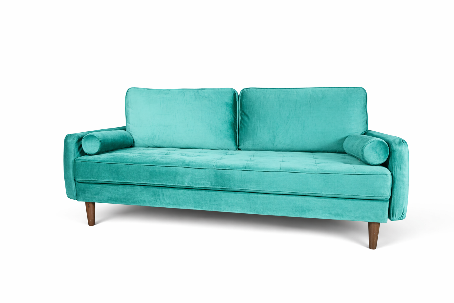 Hunter Green Velvet Couch