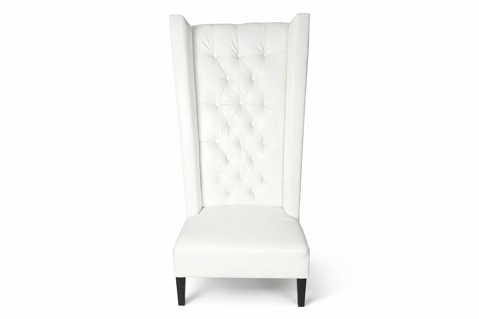 White Tufted Highback Chair