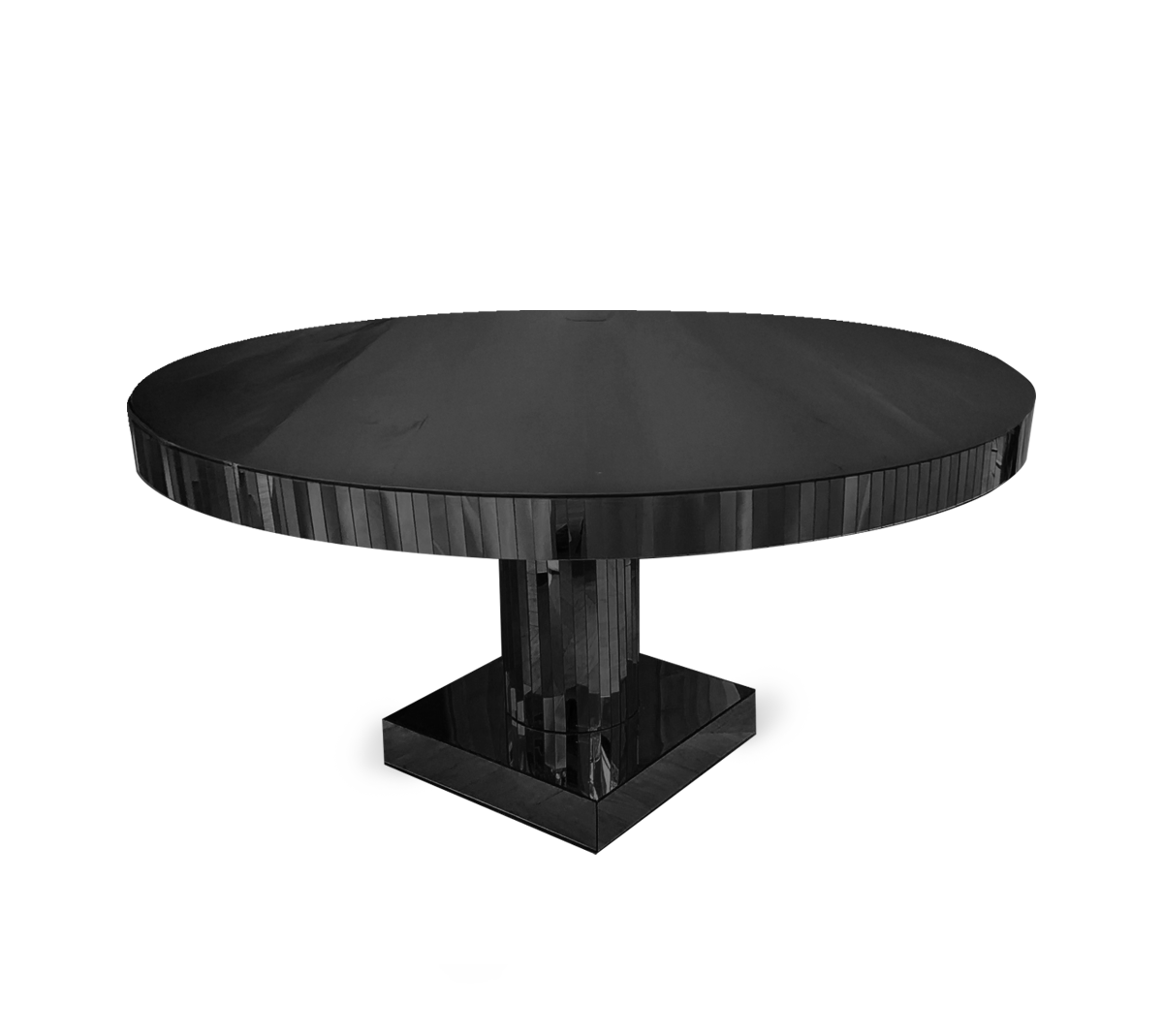 Black Mirrored Table