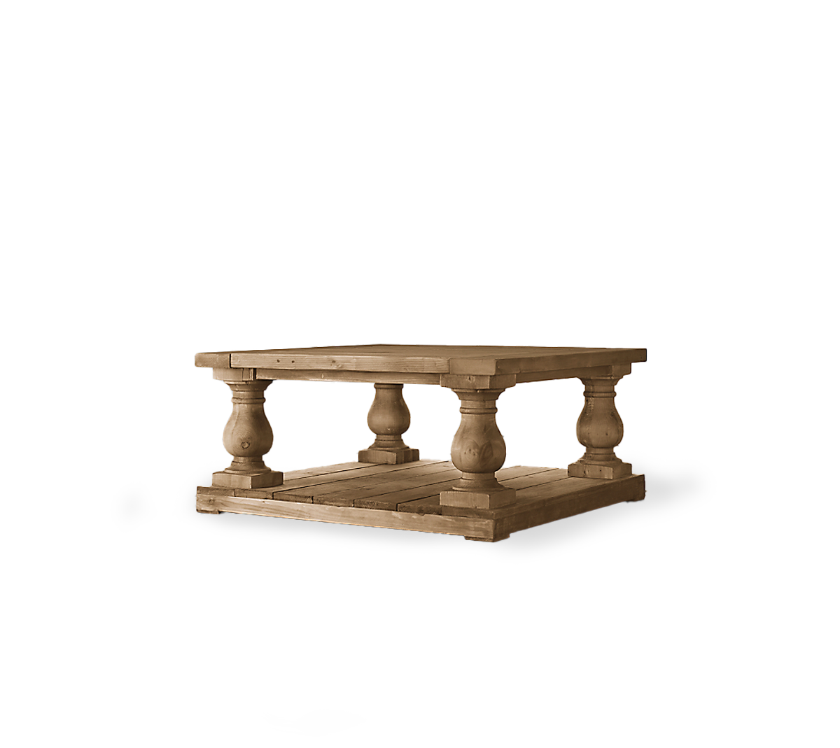 Balustrade Wooden Coffee Table