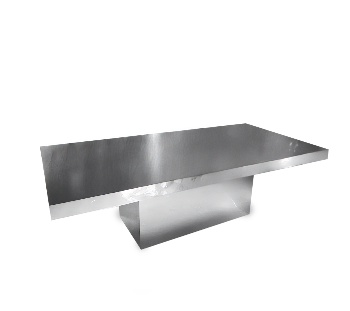 Silver Mirrored Rectangular Table